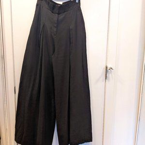 & Other Stories Wide Leg Black Trouser